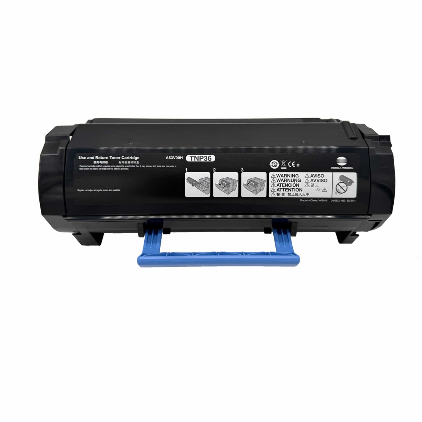 Original Konica Minolta Lasertoner TNP-36 (A63V00H) Farbe: Schwarz ca. 10.000 Seiten für: Konica Minolta Bizhub 3300P usw.