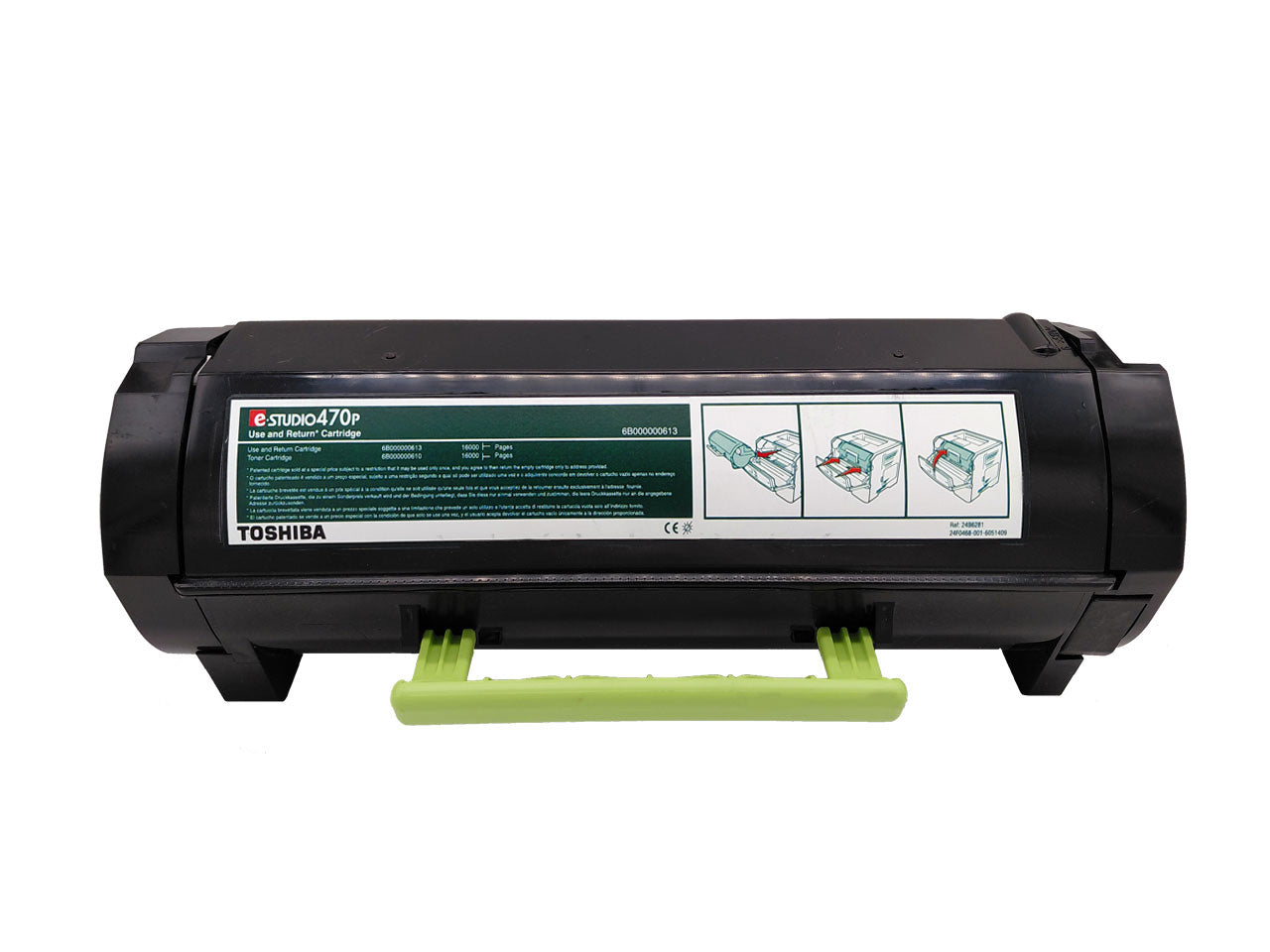 Original Toner Toshiba T-470P-R (6B000000613) Farbe: Schwarz ca. 16.000 Seiten für e-STUDIO 470P usw. wb