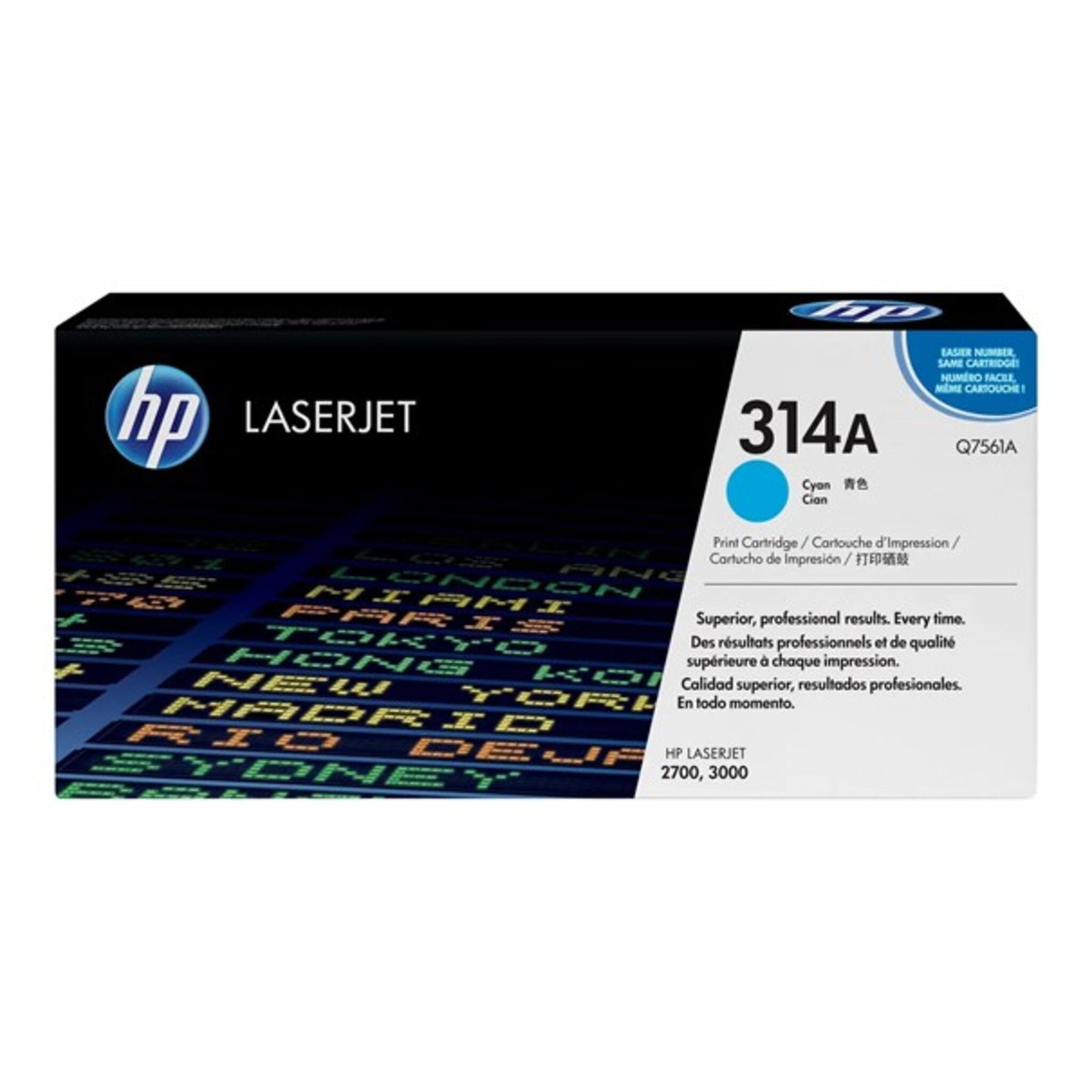 Original Toner HP Q7561A, 314A, Cyan, ca. 3.500 Seiten