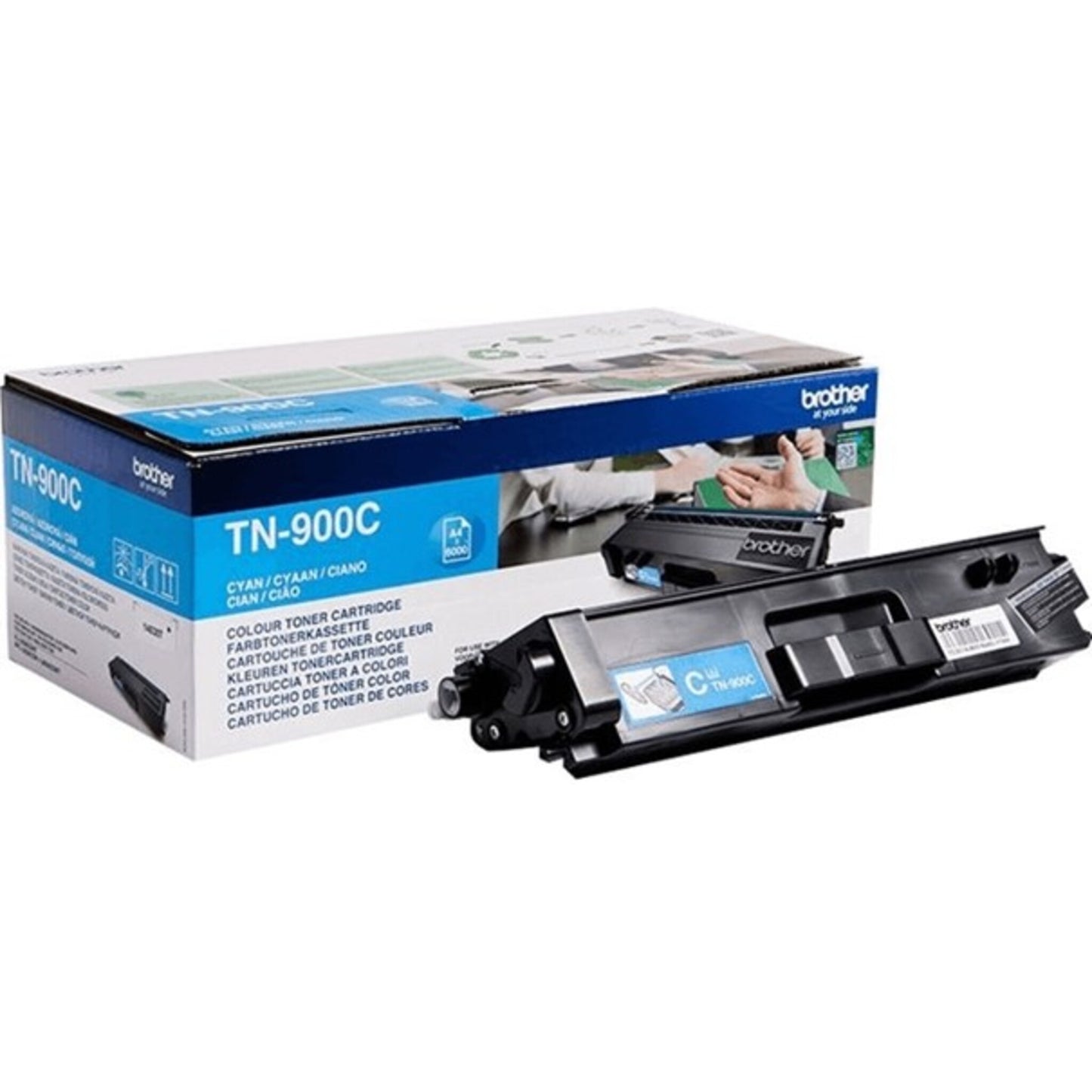 Brother TN-900C Tonerkartusche cyan Extra hohe Kapazität 6.000 Seiten 1er-Pack PROJ