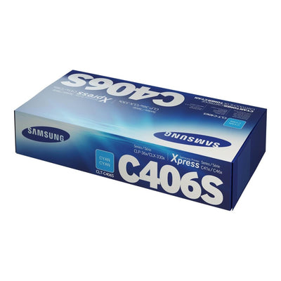 Original Toner HP Samsung  ST984A, CLT-C406S, Cyan, ca. 1.000 Seiten