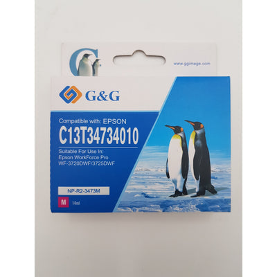 Kompatible Tinte zu Epson C13T34734010, 34XL, Magenta, ca. 950 Seiten