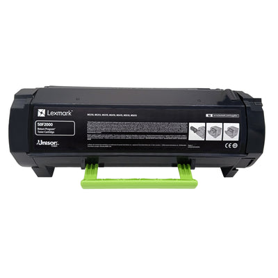 Original Lexmark Toner 50F2000 | 502 Farbe: Schwarz ca. 1.500 Seiten für MS 310 | 312 | 315 | 410 | 510 | 610 Serie