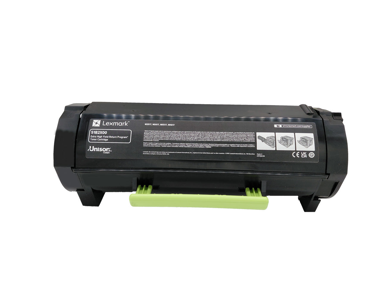 Original Toner ersetzt Lexmark 51B2X00 Farbe: Schwarz ca. 20.000 Seiten für MS 517/617+ MX 517/617 usw. wb