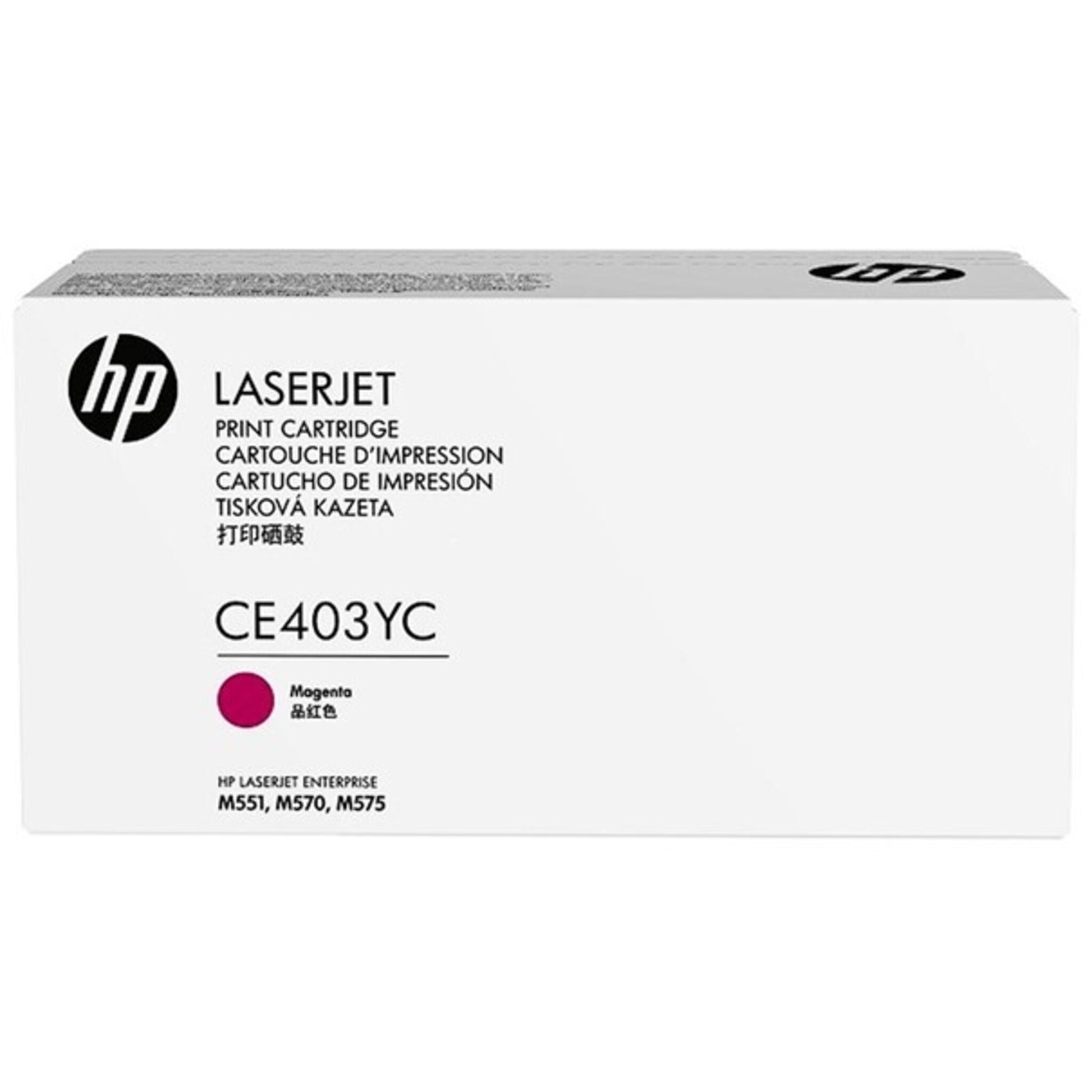 Original Toner HP CE403YC, 507A, Magenta, ca. 7.800 Seiten