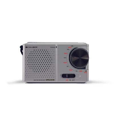 Caliber Tragbares FM AM-Radio – Grau (HPG311R)