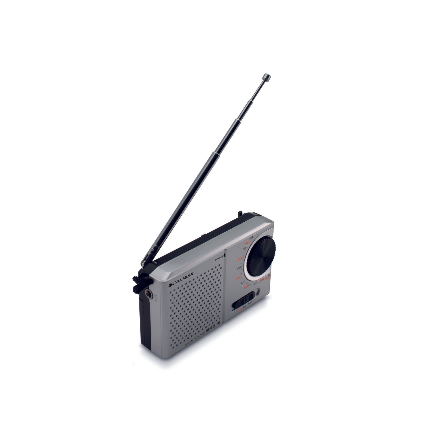 Caliber Tragbares FM AM-Radio – Grau (HPG311R)