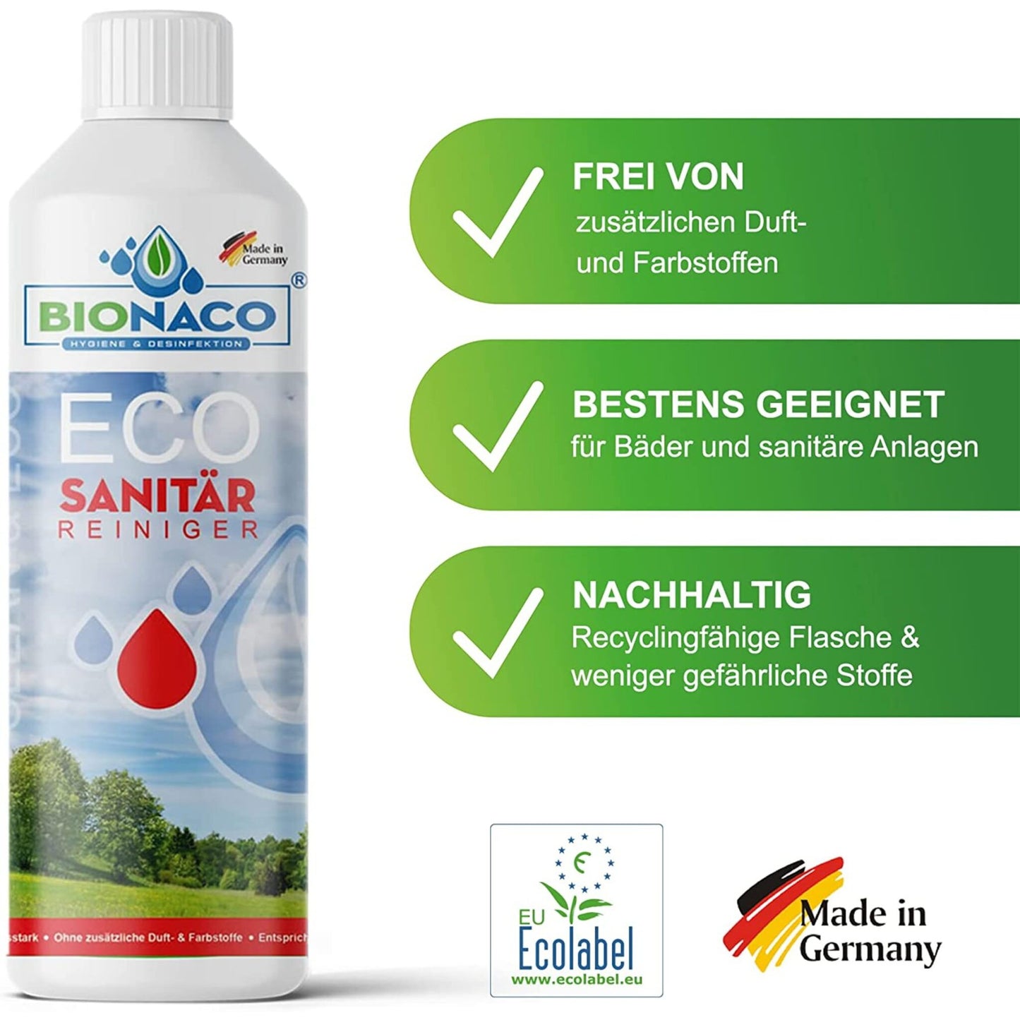 Bionaco Eco Sanitär Konzentrat-Reiniger 1.000ML