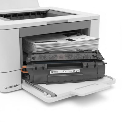 HP Original Toner 53A | Q7553A Farbe: Schwarz ca. 3.000 Seiten für LaserJet M 2727 MFP Serie | P2014 Serie | P2015 Serie