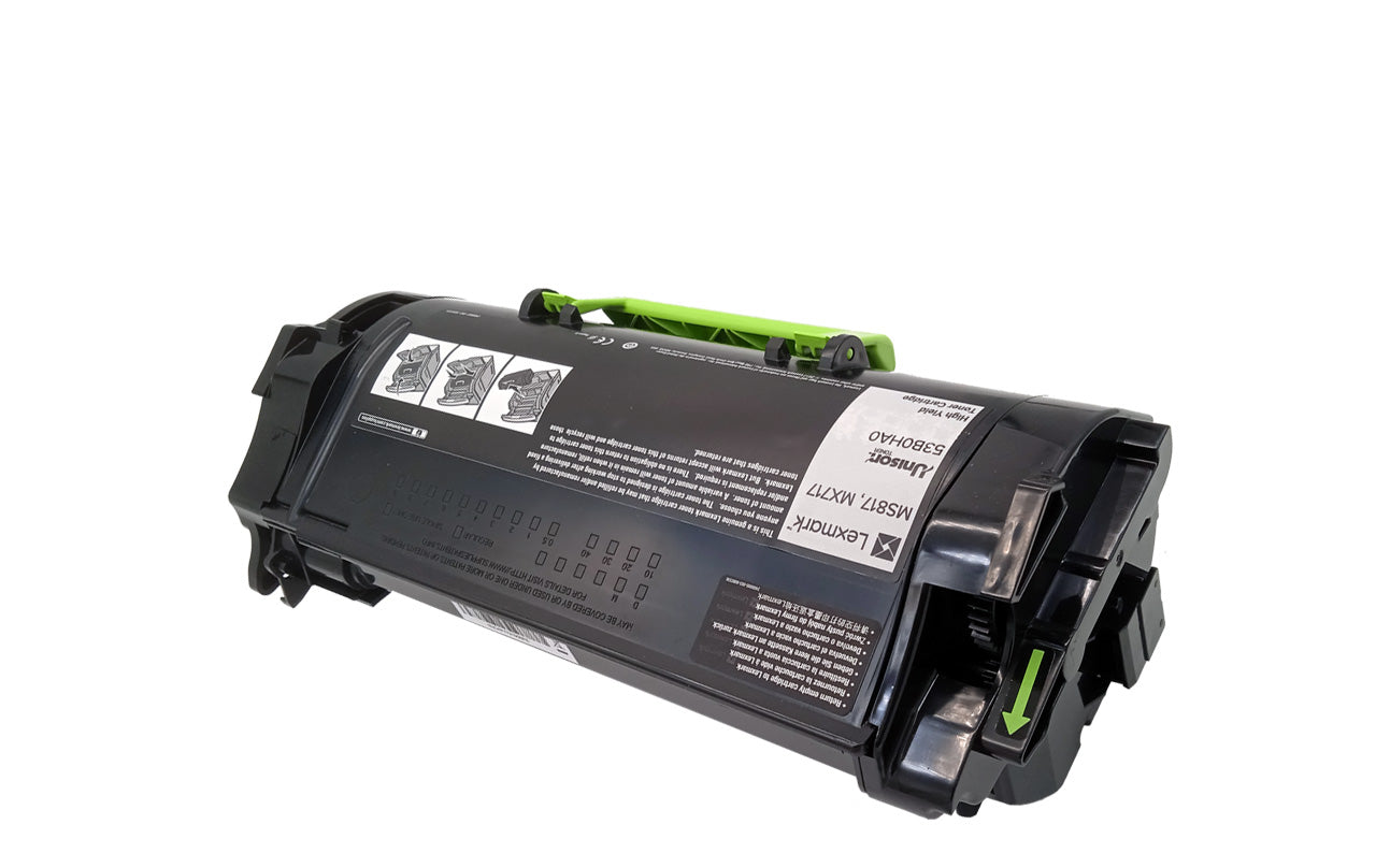 Original Toner Lexmark 53B0HA0 Farbe: Schwarz ca. 25.000 Seiten für Lexmark MS 817 / 818 und MX 717 Serien white box