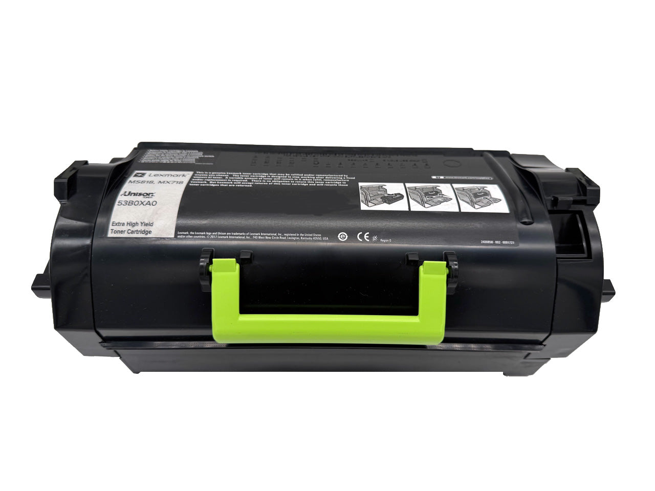 Original Toner Lexmark 53B0XA0 Farbe: Schwarz ca. 45.000 Seiten für Lexmark MS 818 und MX 817 / 818  Serien wb