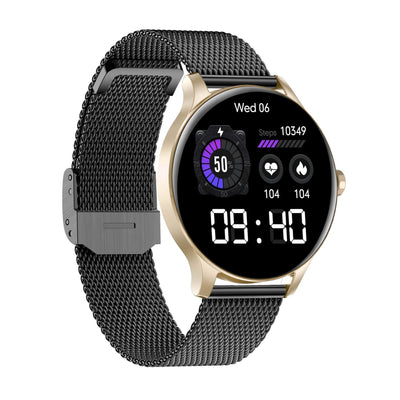 Smartwatch Garett Classy gold-black steel