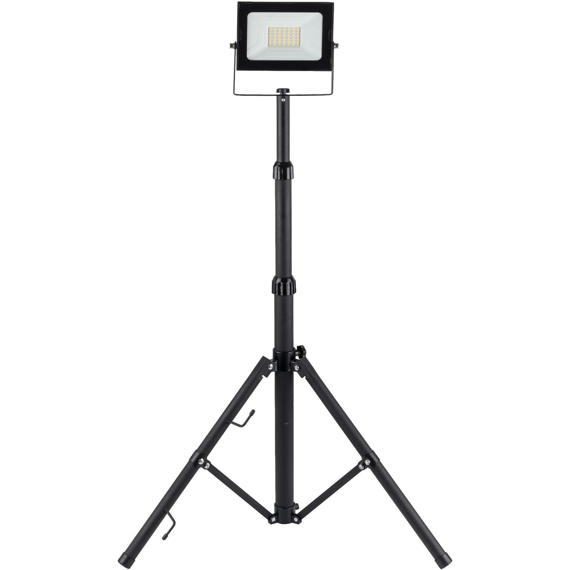 Avide LED Flutlicht Slim SMD 30W NW 4000K 1 Kopf mit Stativ