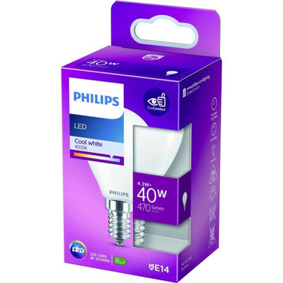 Philips Lighting LED EEK A++ (A++ - E) E14 5W = 40W Kaltweiß (Ø x L) 45mm x 45mm 1St.