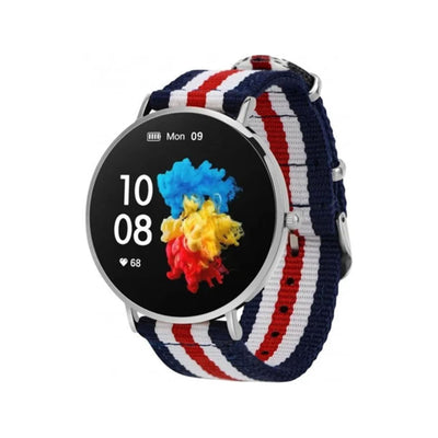 Garett Verona Smartwatch (Silber) navy blau