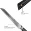 Devil's Hole® Damastmesser Brotmesser Schwarz