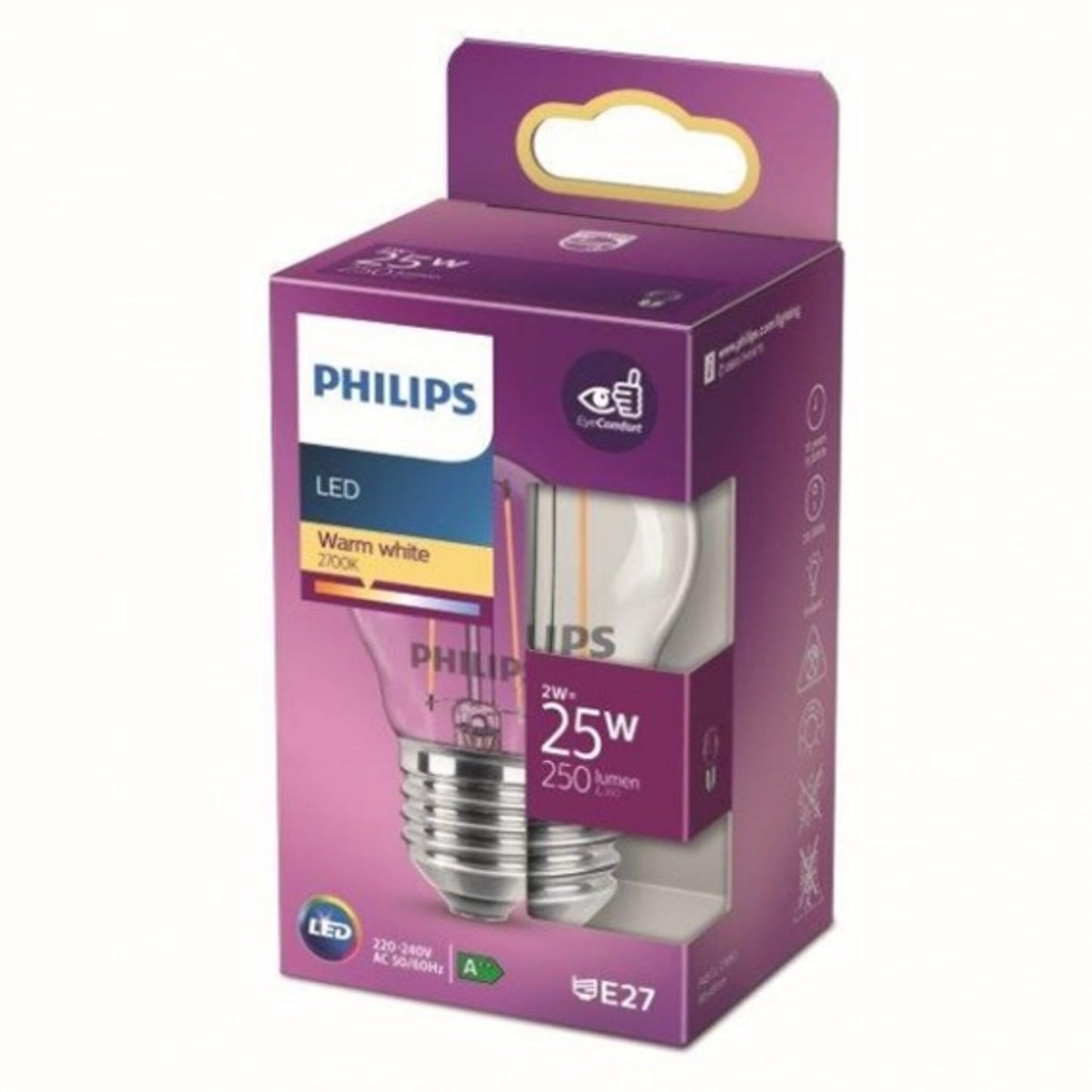 Philips LED classic 25W P45 E27 WW CL ND RFSRT4