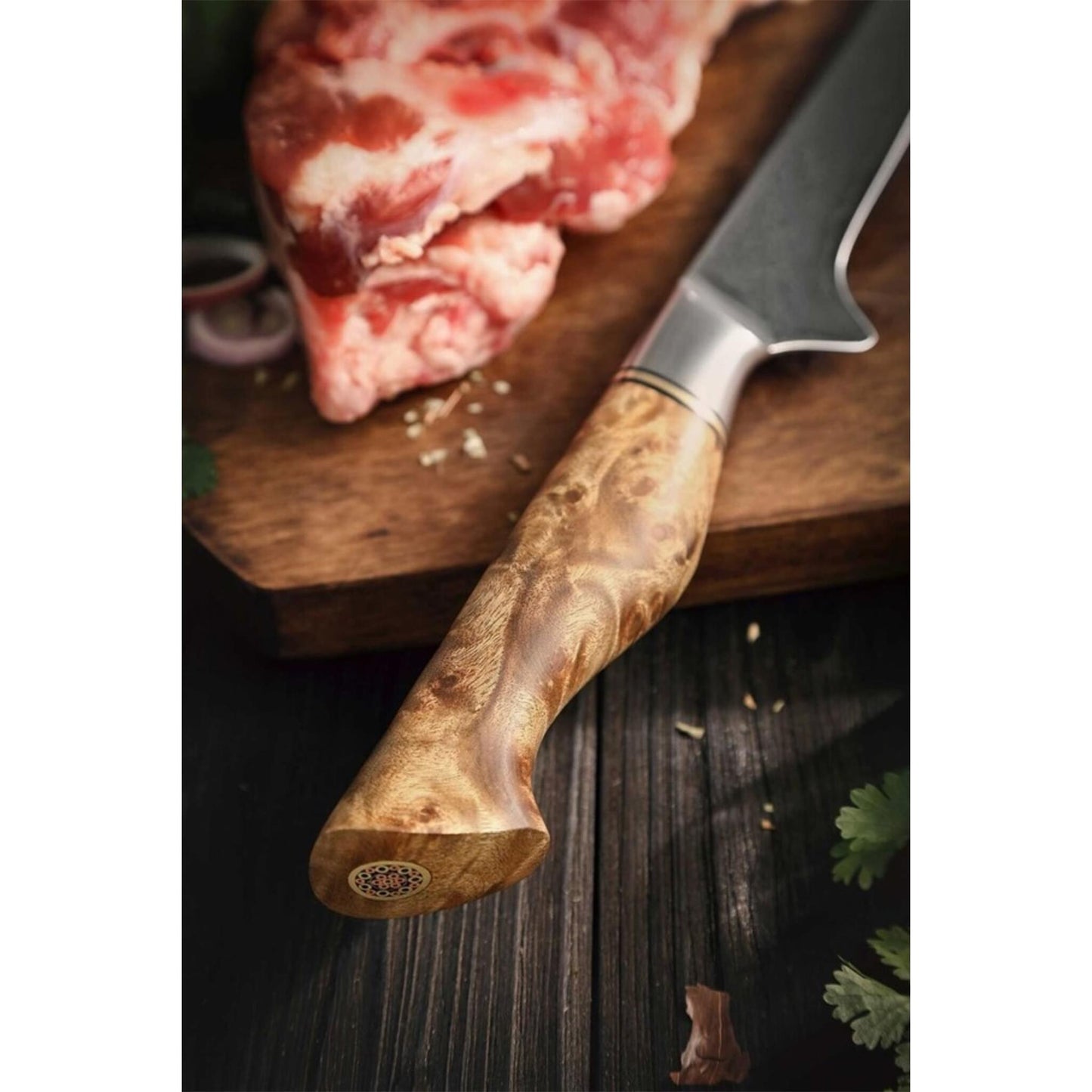 Devil's Hole® Bergahorn Damastmesser Ausbeinmesser 6,0 Zoll