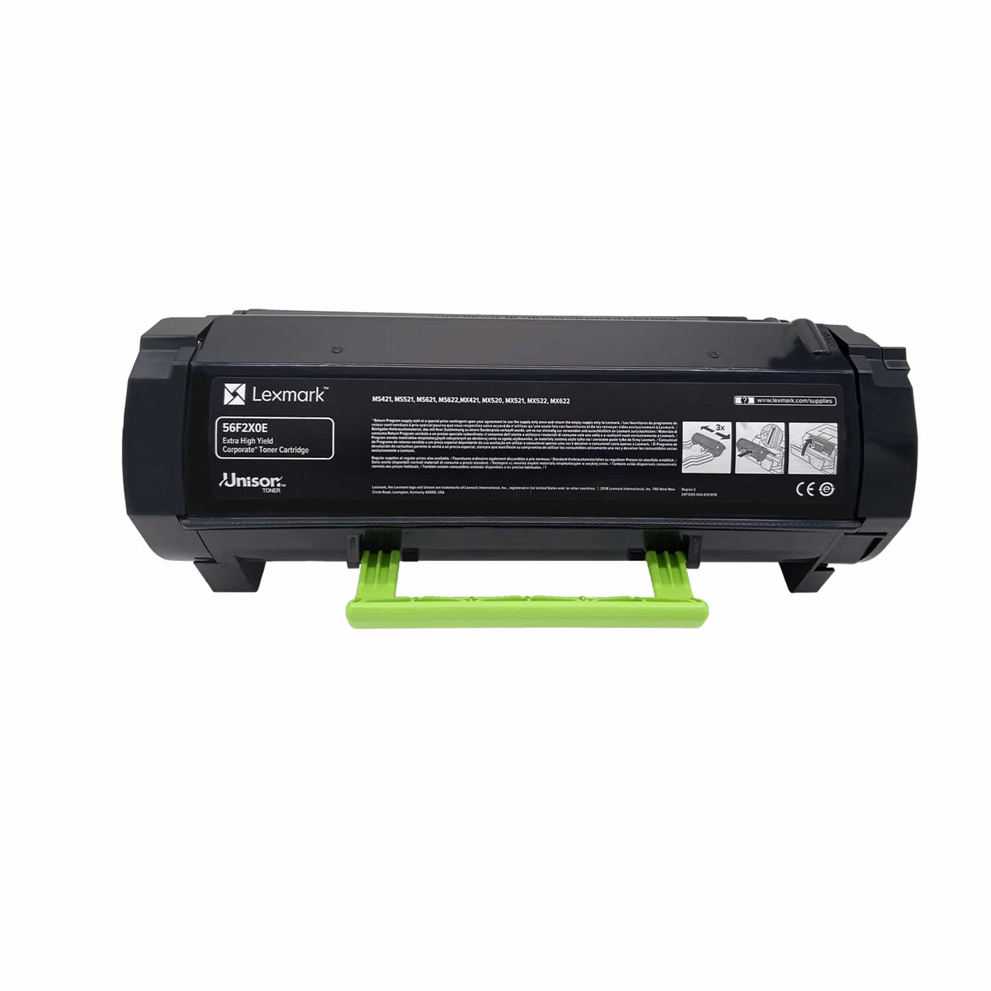 Original Lexmark  Toner 56F2X0E Farbe: Schwarz ca. 20.000 Seiten für MS + MX 421 | 521 | 621 | 622 Serien