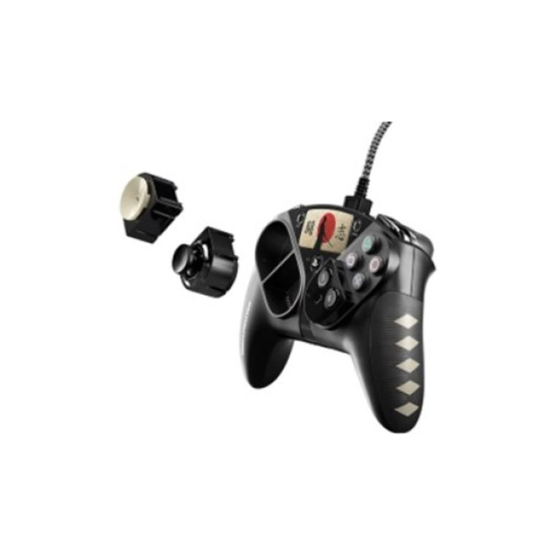 eSwap-Controller mit auszutauschenden Modulen wie D-Pad und Kampf-Modul.