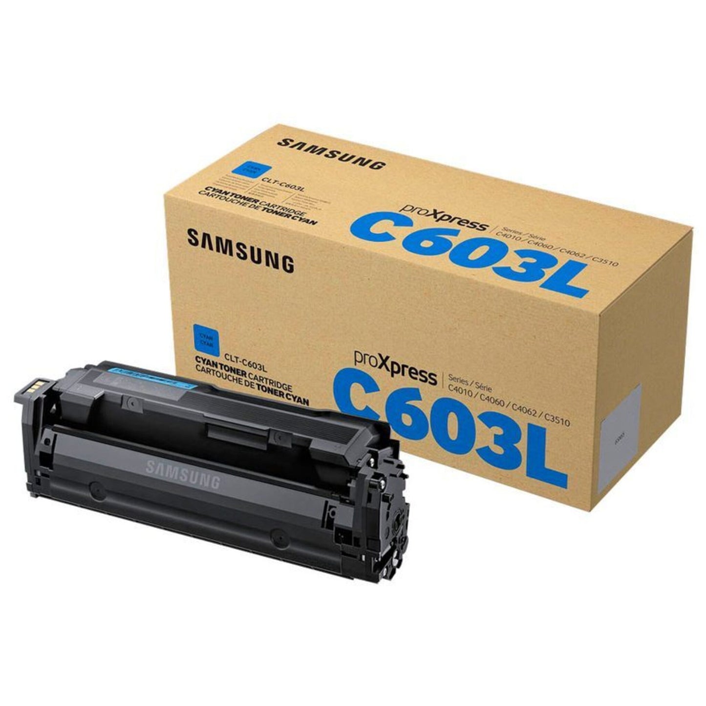 Original Toner HP  Samsung CLT-C603L/ELS, C603L, Cyan, ca. 10.000 Seiten