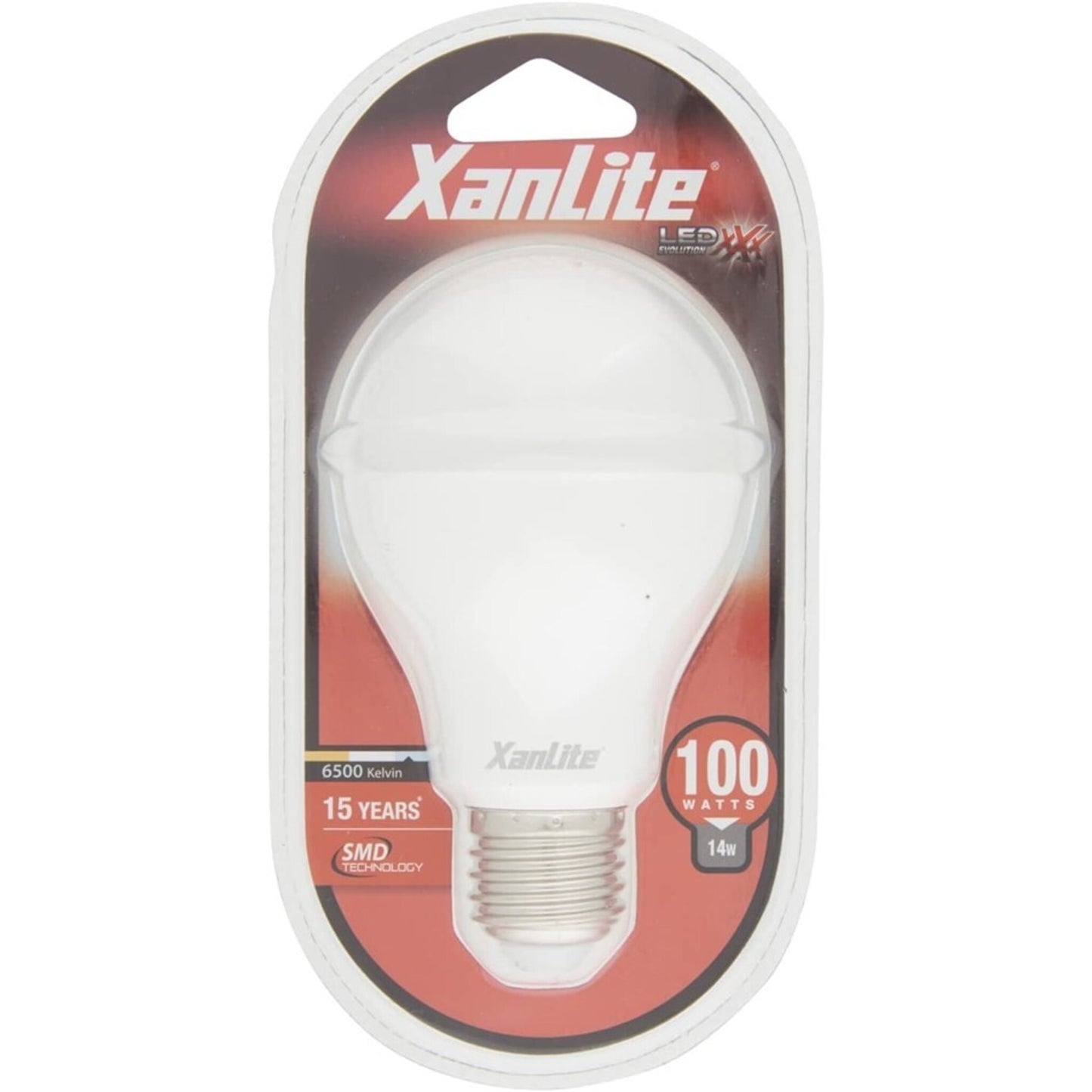 Xanlite LED-Lampe A60 – Sockel E27 – 14 – 2 W kons. (100 W eq.) Kaltweißes Licht