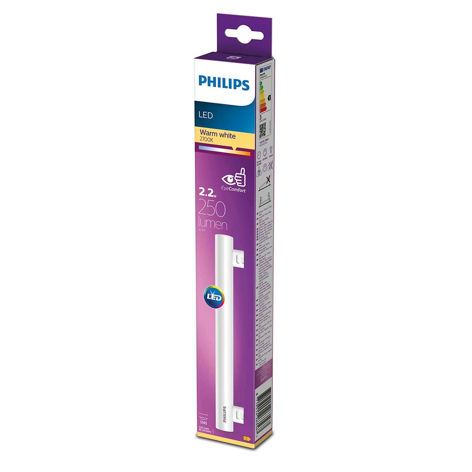 Philips S14s 300mm Linienlampe warmweiß 250lm nicht dimmbar 1er Pack weiß