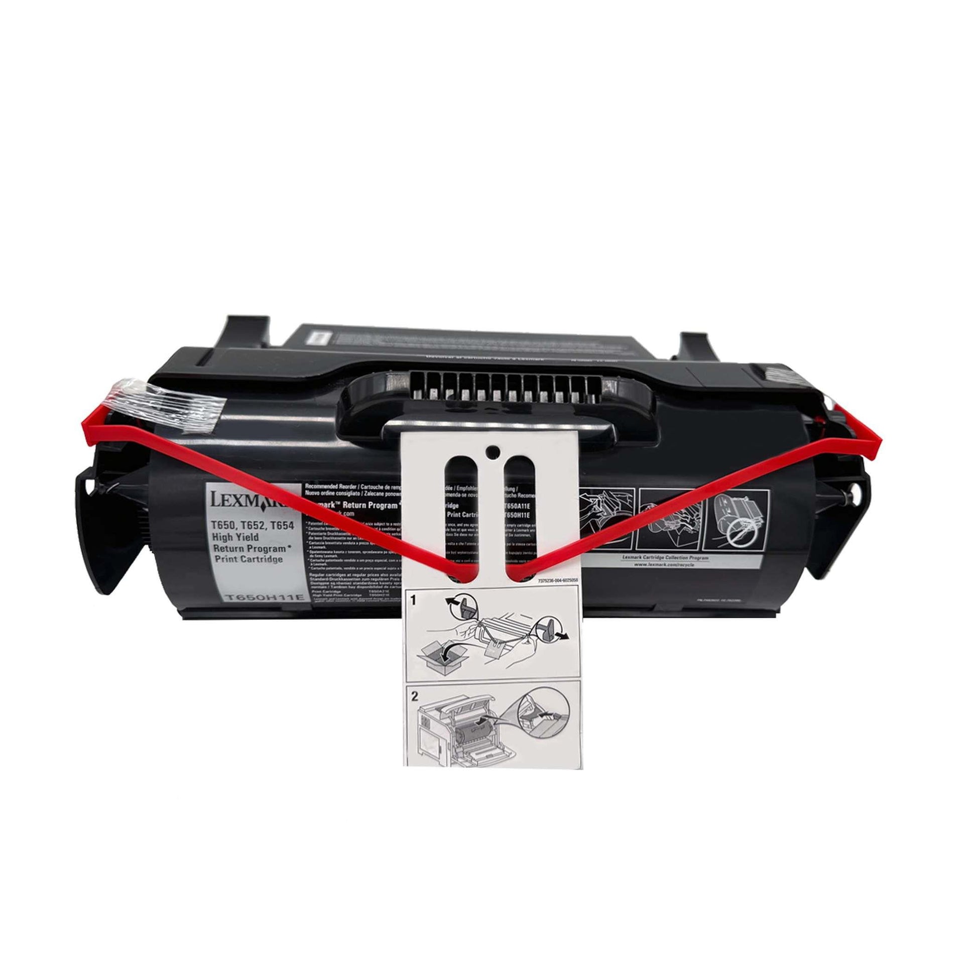 Original Toner Lexmark  T650H11E / T 650 Farbe: Schwarz ca. 25.000 Seiten für T 650 / 652 / 654 Serie usw. white-box