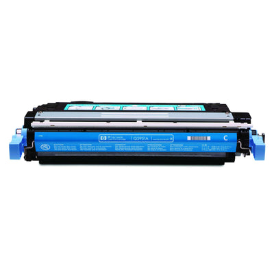Original HP Toner 643A (Q5951A) Farbe: Cyan ca. 10.000 Seitenfür Color LaserJet 4700 Serie white box