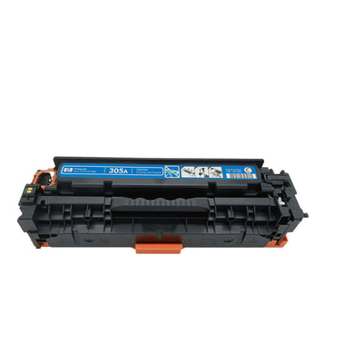 HP Original Toner 305A (CE411A) Farbe: Cyan ca: 2.600 Seiten für HP Color LaserJet Pro 300 und 400 Serien wb