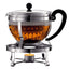 Bodum Chambord Teebereiter Set mit Plastikfilter, 1.3 l, inkl. Rechaud