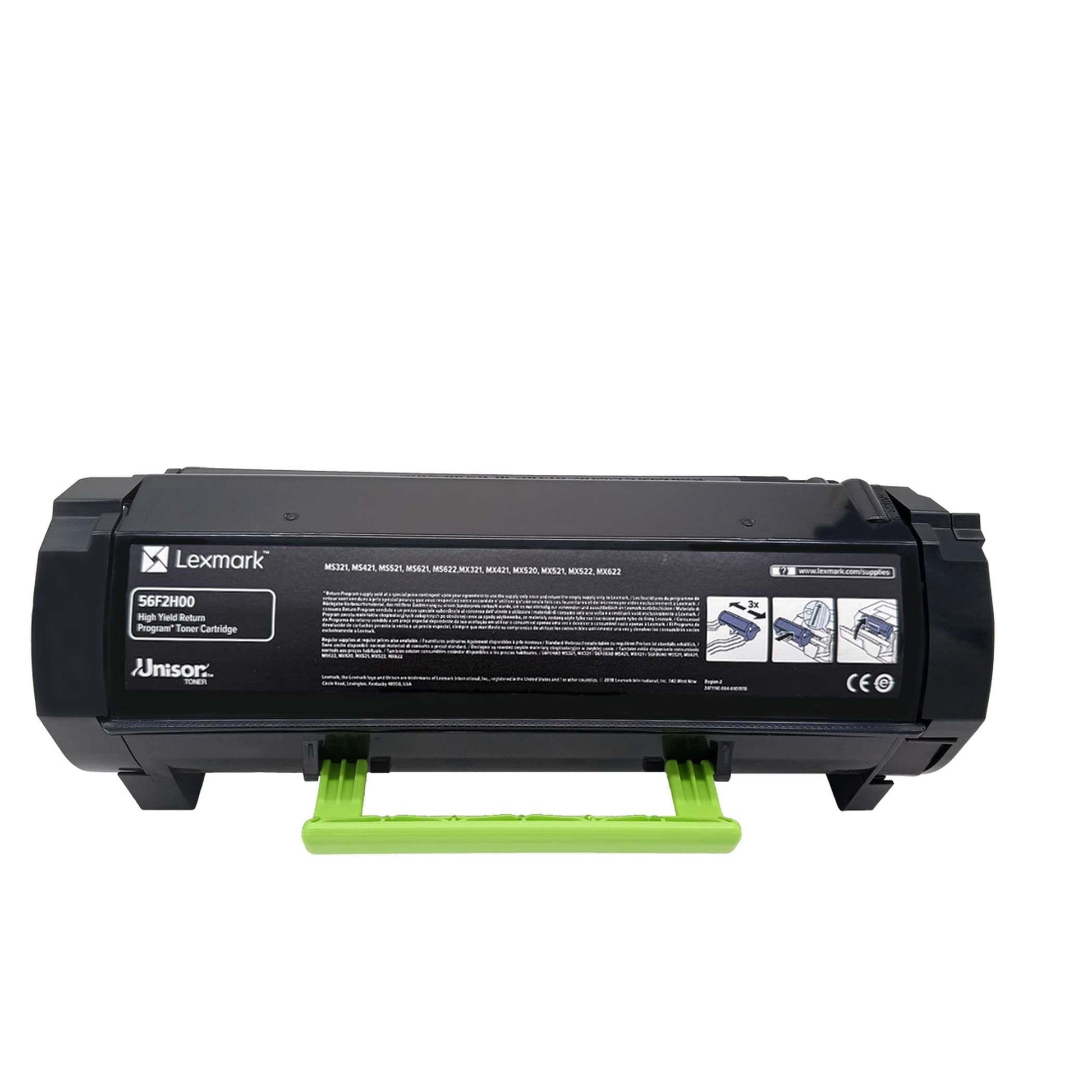 Original Lexmark Toner 56F2H00 Farbe: Schwarz ca. 15.000 Seiten für MS321 MS321dn MS321dntw MS421 MS421dn 