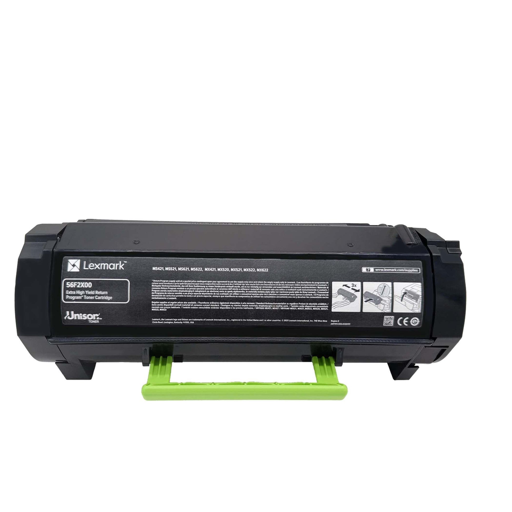 Original Lexmark Toner 56F2X00=56f2X0E Farbe: Schwarz ca. 20.000 Seiten für MS + MX 421 | 521 | 621 | 622 Serien