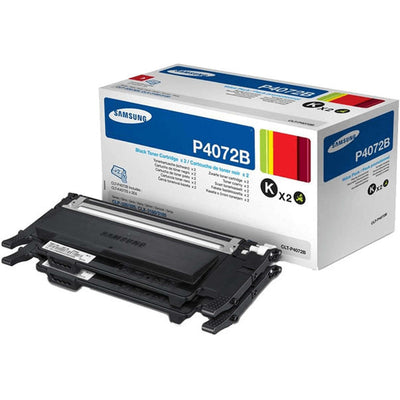 Original Toner Samsung CLT-P4072B/ELS Dopplepack Farbe: Schwarz 2 x 1.500 Seiten für CLP 320 / 325 + CLX3185 Serie
