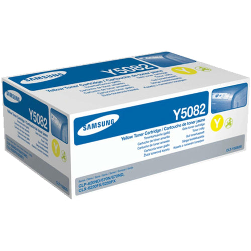 Original HP | Samsung CLT-Y5082S/ELS | SU533A Farbe: Yellow ca. 2.000 Seiten für: CLP-620 | CLP-670 | CLX-6220 | CLX-6250 Series