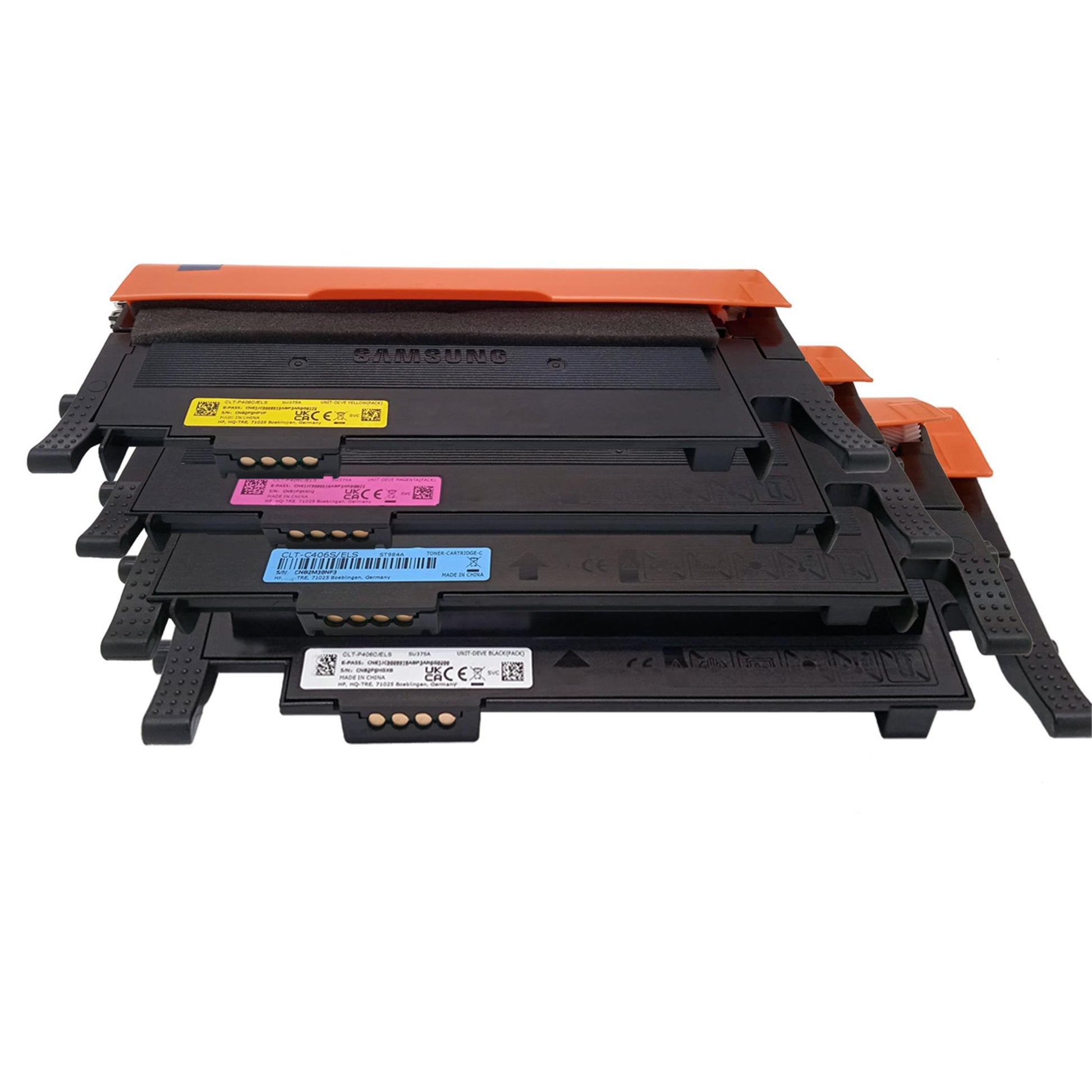 Samsung (HP) Originaltoner Multipack (4 Toner) CLT-P406C/ELS (SU375A) je 1 x Schwarz|Cyan|Magenta|Yellow