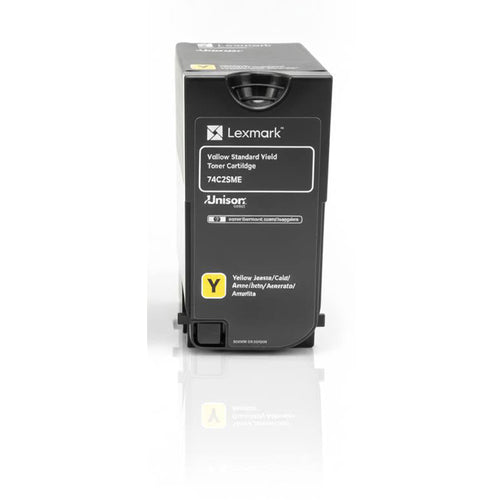 Lexmark Original Toner 74C2SYE Farbe: Yellow ca. 7.000 Seiten für CS720de I CS725de I CX725de