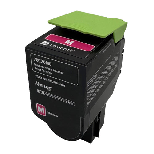 Lexmark Original Toner 78C20ME  Farbe: Magenta ca. 1.400 Seiten für CS 421 | 521 | 622 Serien und CX 421 | 522 Serien