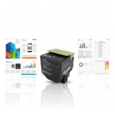 Original Lexmark Toner 78C2XK0 High Yield Farbe: Schwarz ca. 8.500 Seiten für CS 421 | 521 | 622 | CX 421 | 521 | 622 | 625 Serie