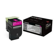 Original Lexmark Toner 80C0X30 | 800X3 Farbe: Magenta ca. 4.000 Seiten für CX 510de | CX 510dhe | CX 510dthe