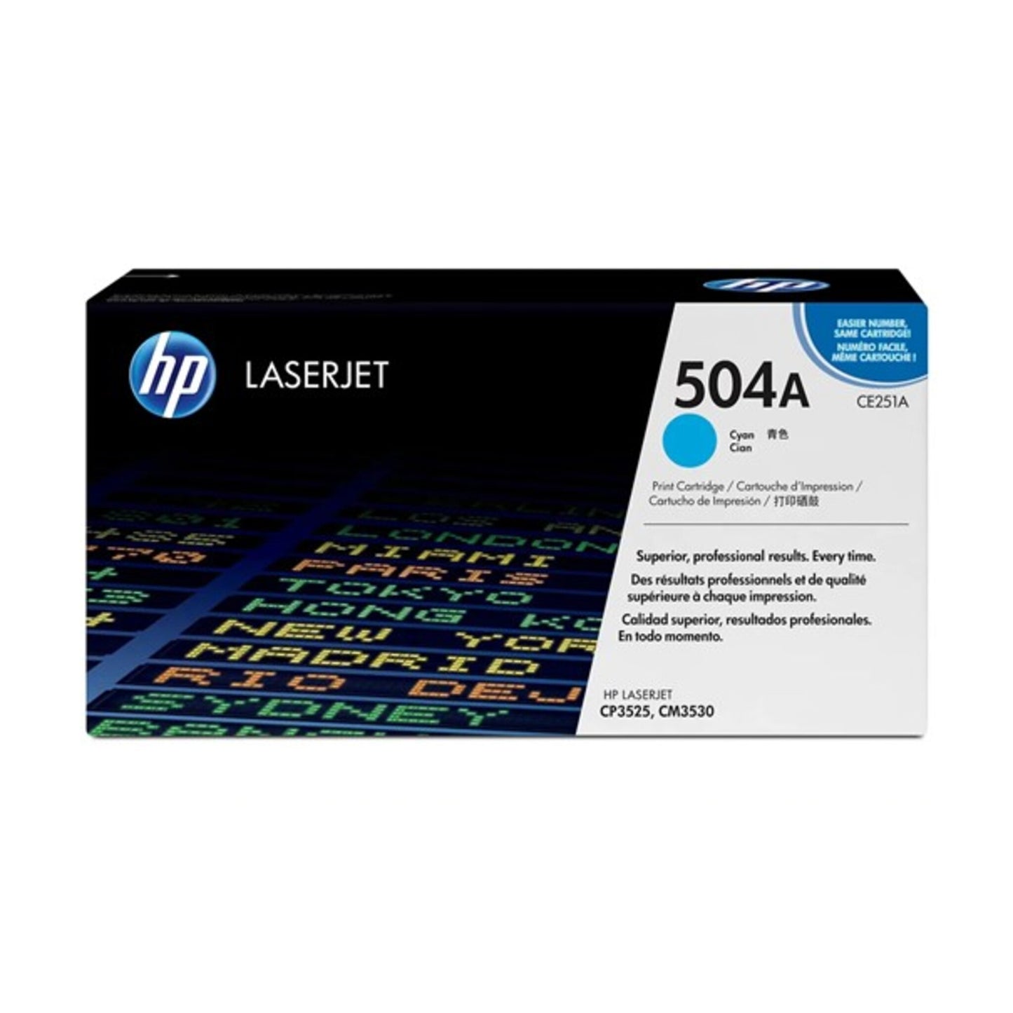 Original Toner HP CE251A, 504A, Cyan, ca. 7.000 Seiten