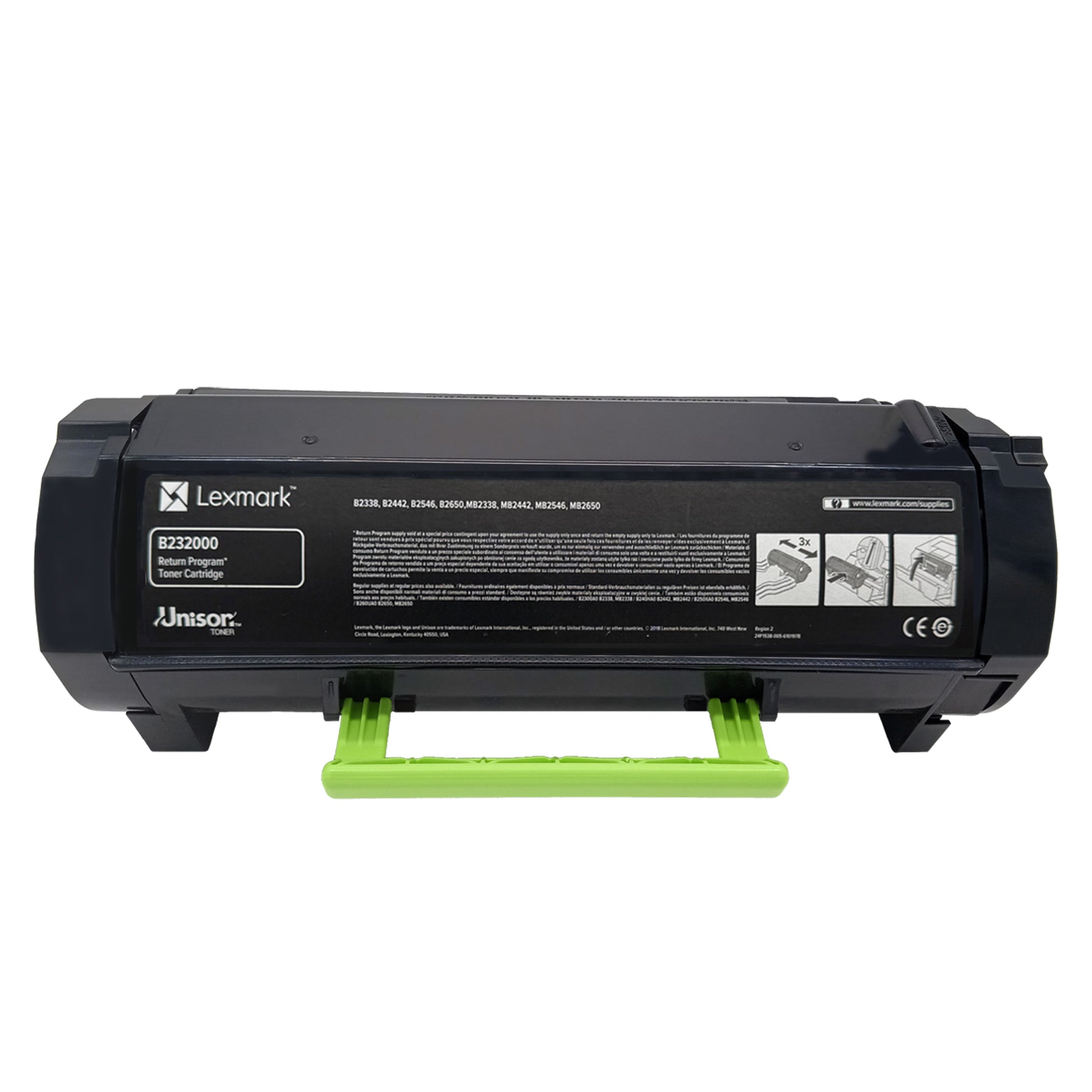 Original Toner Lexmark B232000 Farbe: Schwarz ca. 3.000 Seiten für B/MB 2338/2442/2546 usw. wb