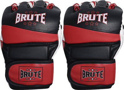 Brute MMA Handschuhe Unisex - Hochwertiges PU, individuelle Anpassung und optimaler Schutz für Kampfsporttraining und MMA-Übungen, S/M und L/XL