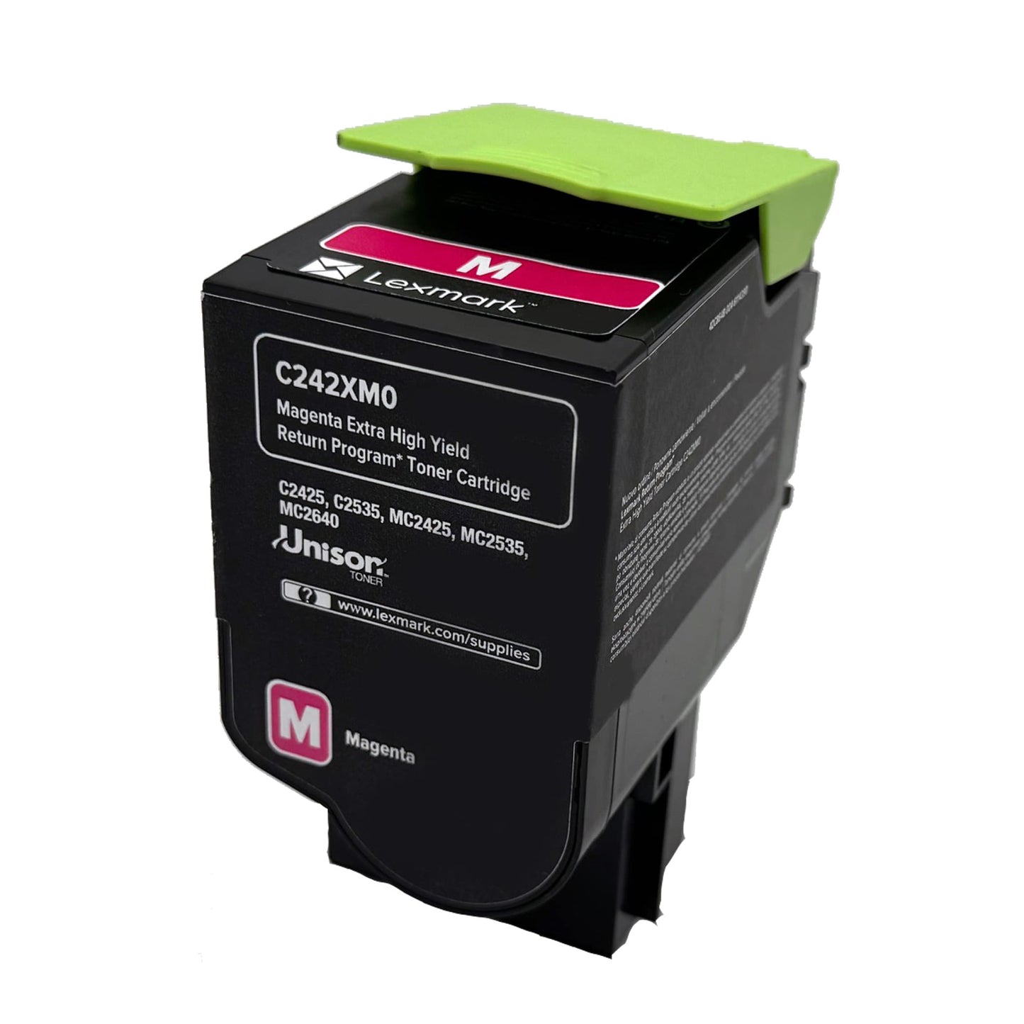 Original Lexmark Toner C242XM0 Farbe: Magenta ca. 3.500 Seiten für C 2425 | C 2535 | MC 2425 | MC 2535 | MC 2640 Serie