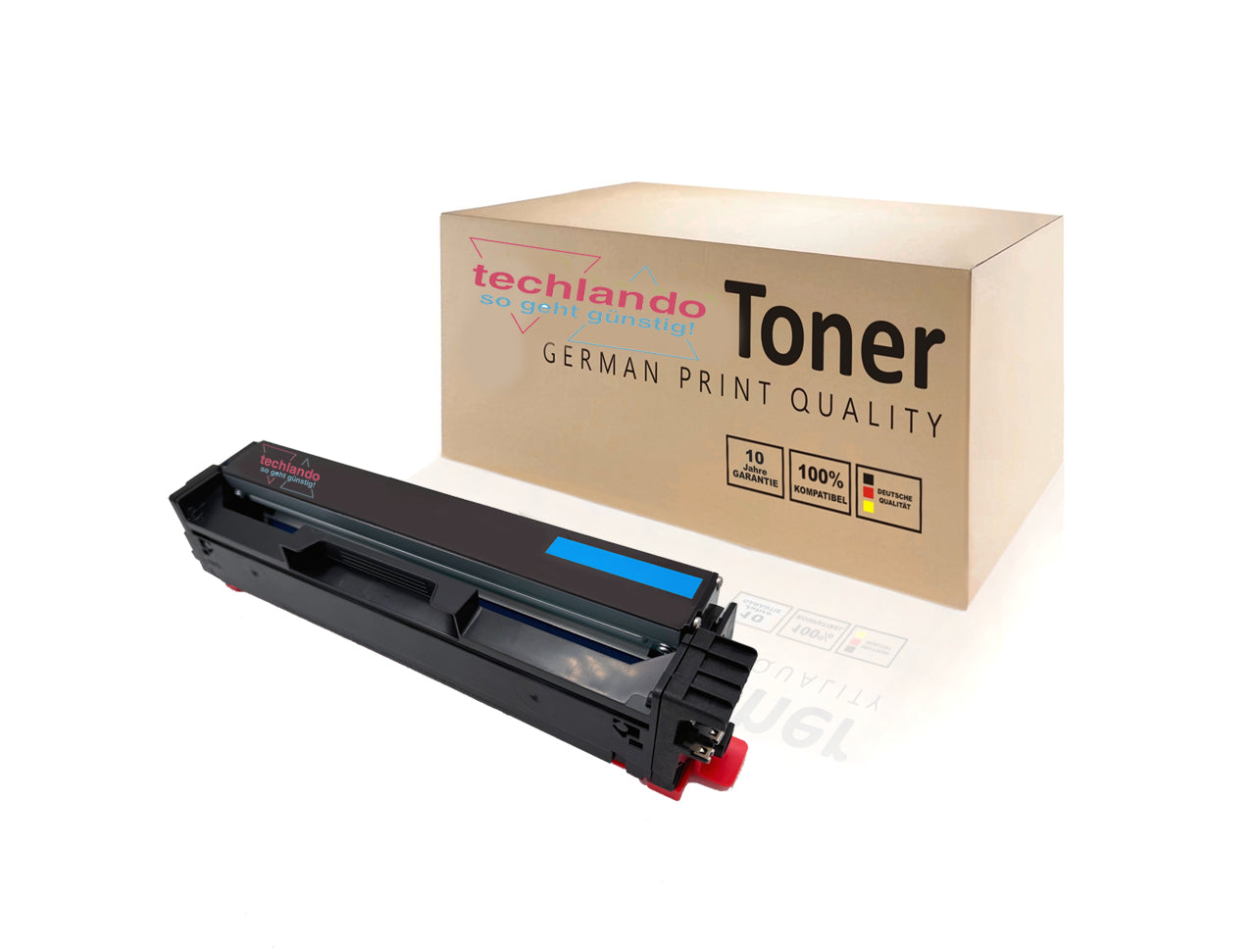 Techlando Green Toner REBUILD  mit Chip C332HC0 Farbe: Cyan ca. 2.500 Seiten für Lexmark C3326 und MC 3326 Serien usw.