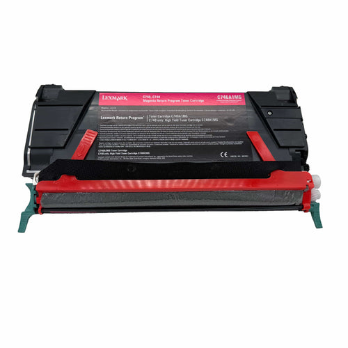 Original Lexmark Toner C746 | 748 (746A2MG) Farbe: Magenta ca. 7.000 Seiten für C746dn | C746dtn | C746n | C748de | C748dte | C748e Serie