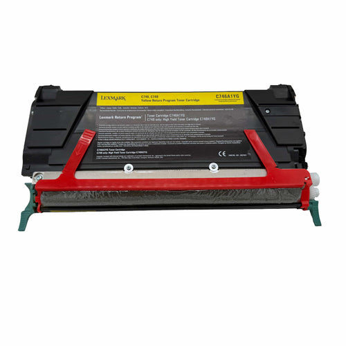 Original Lexmark Toner C746A1YG = C746A2YG Farbe: Yellow ca. 7.000 Seiten für C746dn | C746dtn | C746n | C748de | C748dte | C748e Serie