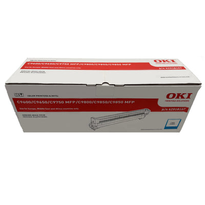 Original OKI 42918107 Trommel Farbe: Cyan ca. 30.000 Seiten für C 9600 | C 9650 | C 9800 | C 9850 Serie