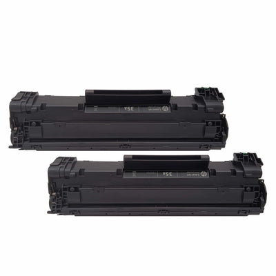 Original HP 35A Toner (CB435AD) Farbe: Schwarz ca. 2 x 1.500 Seiten für LaserJet 1005, P1005, P1006, P1007, P1008, P1009 usw.