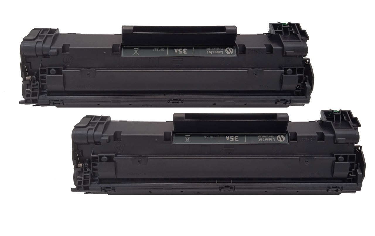 Original HP 35A Toner (CB435AD) Farbe: Schwarz ca. 2 x 1.500 Seiten für LaserJet 1005, P1005, P1006, P1007, P1008, P1009 usw.